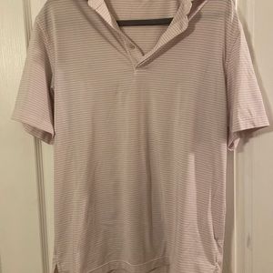 Peter Millar Pink, Blue White Golf Polo (SM)